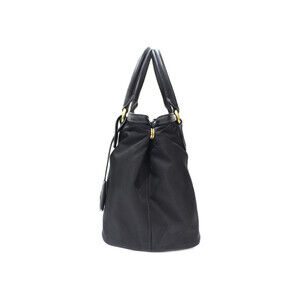 Prada Shoulder card Canvas Black Bag
